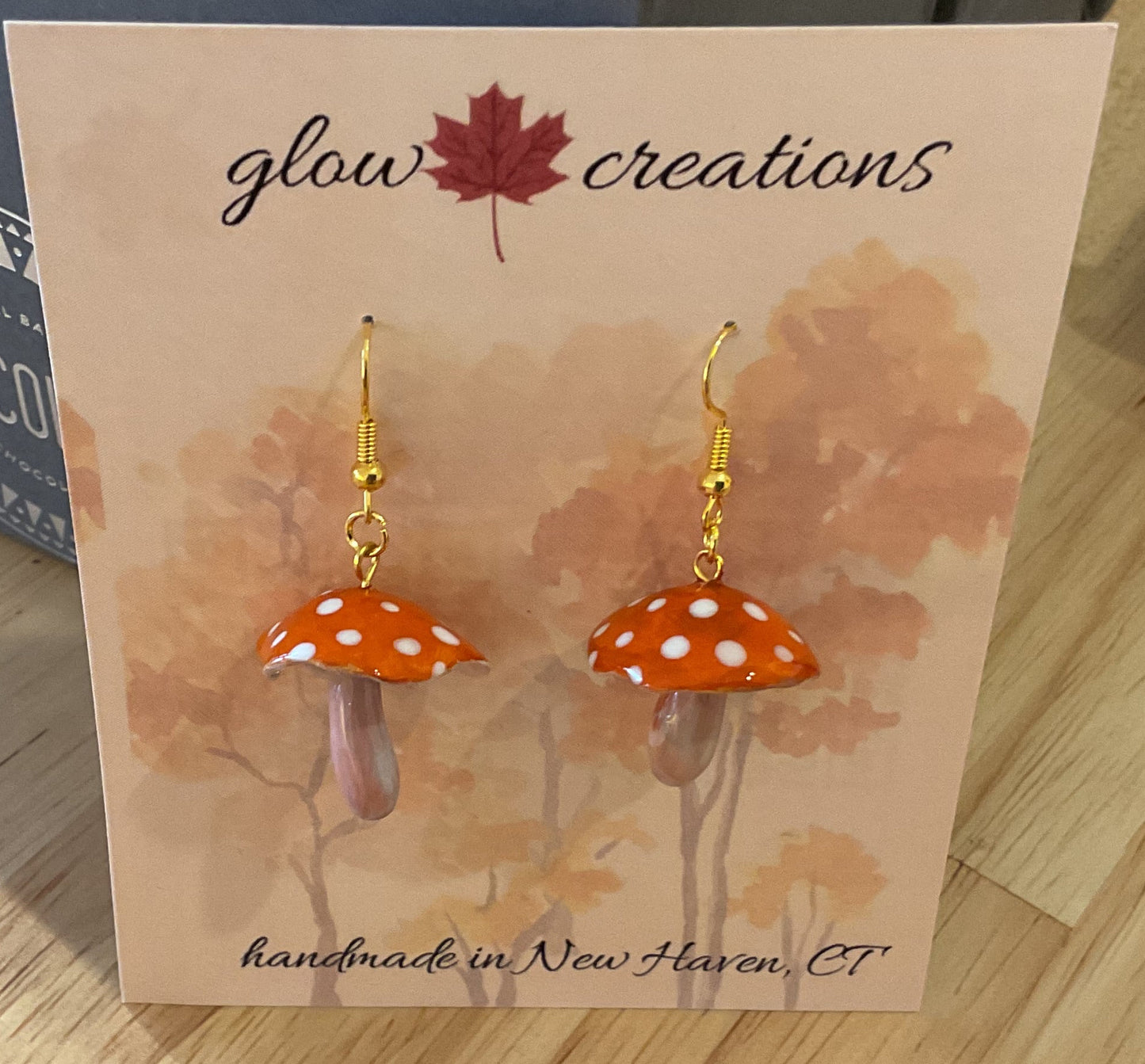 Mushroom earrings