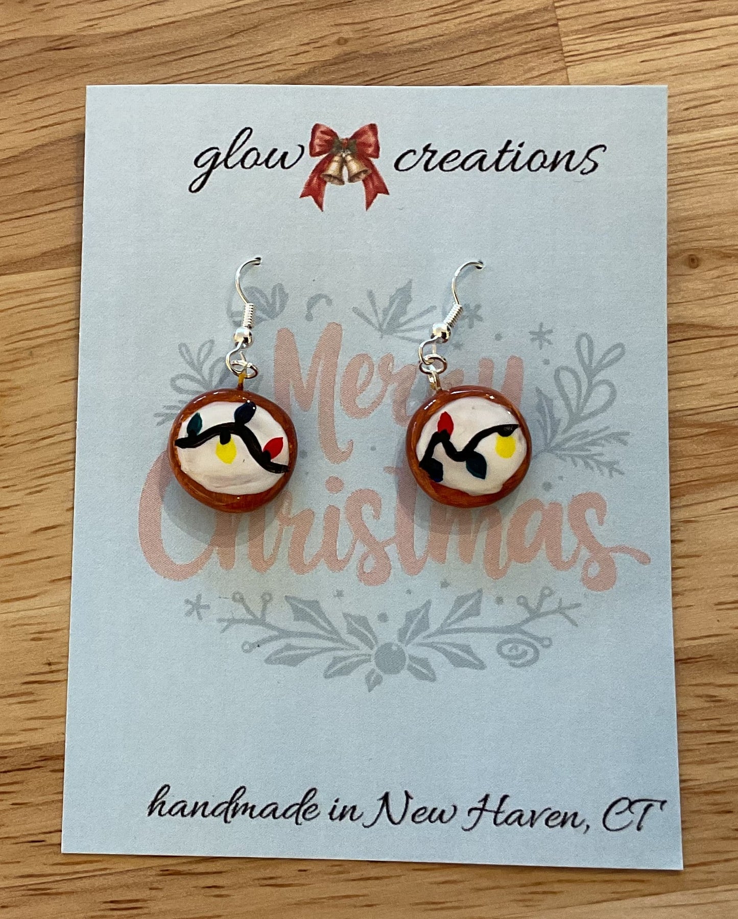 Santa cookies earrings