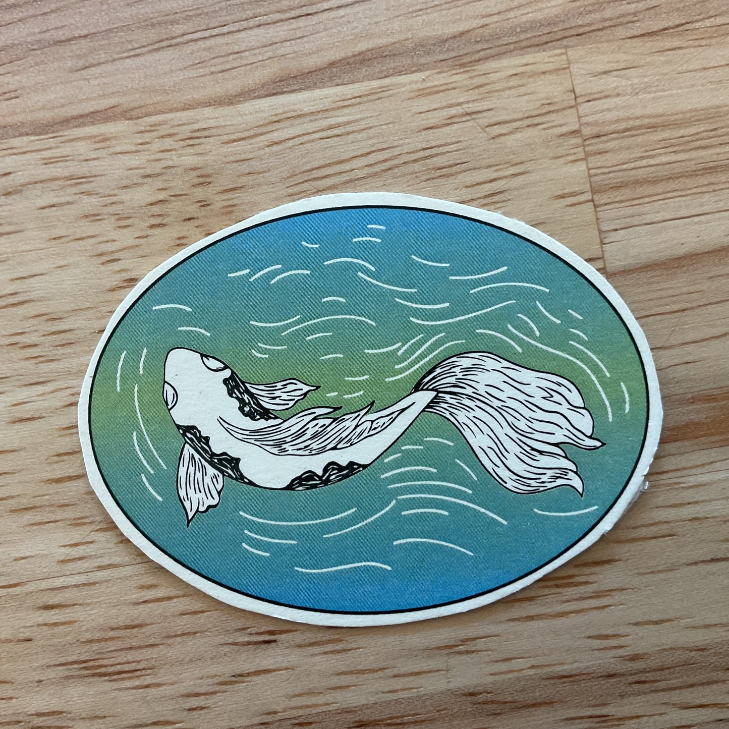 Koi fish sticker