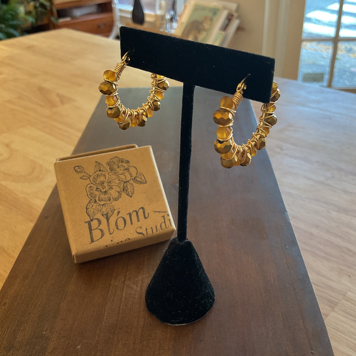 Beaded Hoops