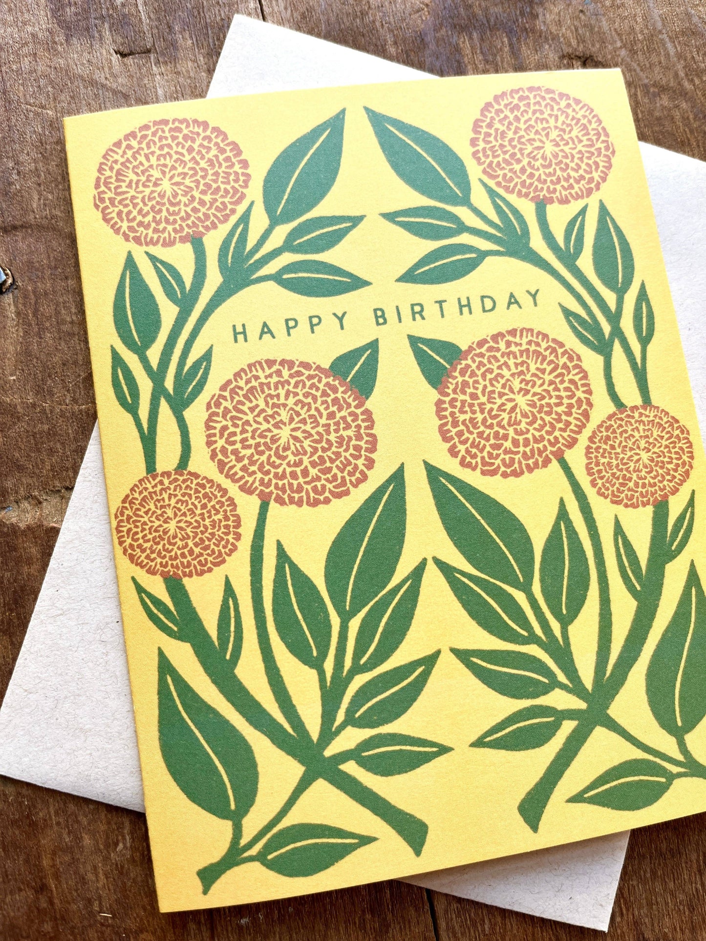 "Happy Birthday," Greeting Card