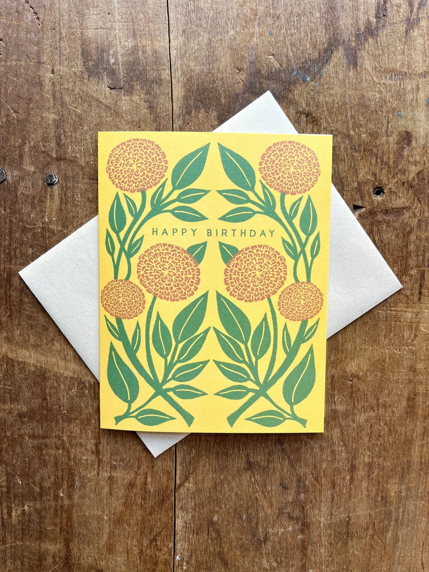 "Happy Birthday," Greeting Card