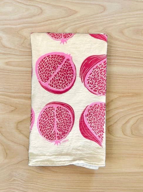 Pomegranate tea towel