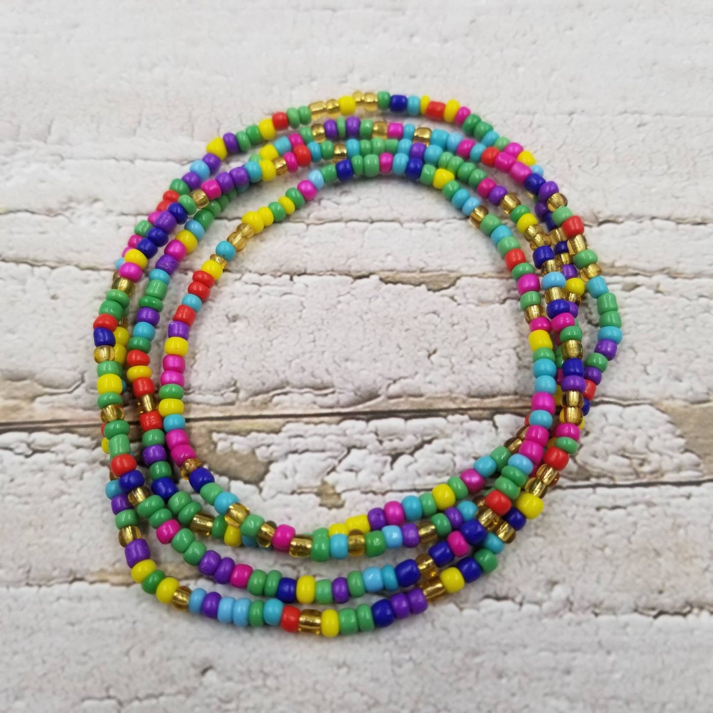 Multi Layered Seed Bead Bracelet/ Necklace