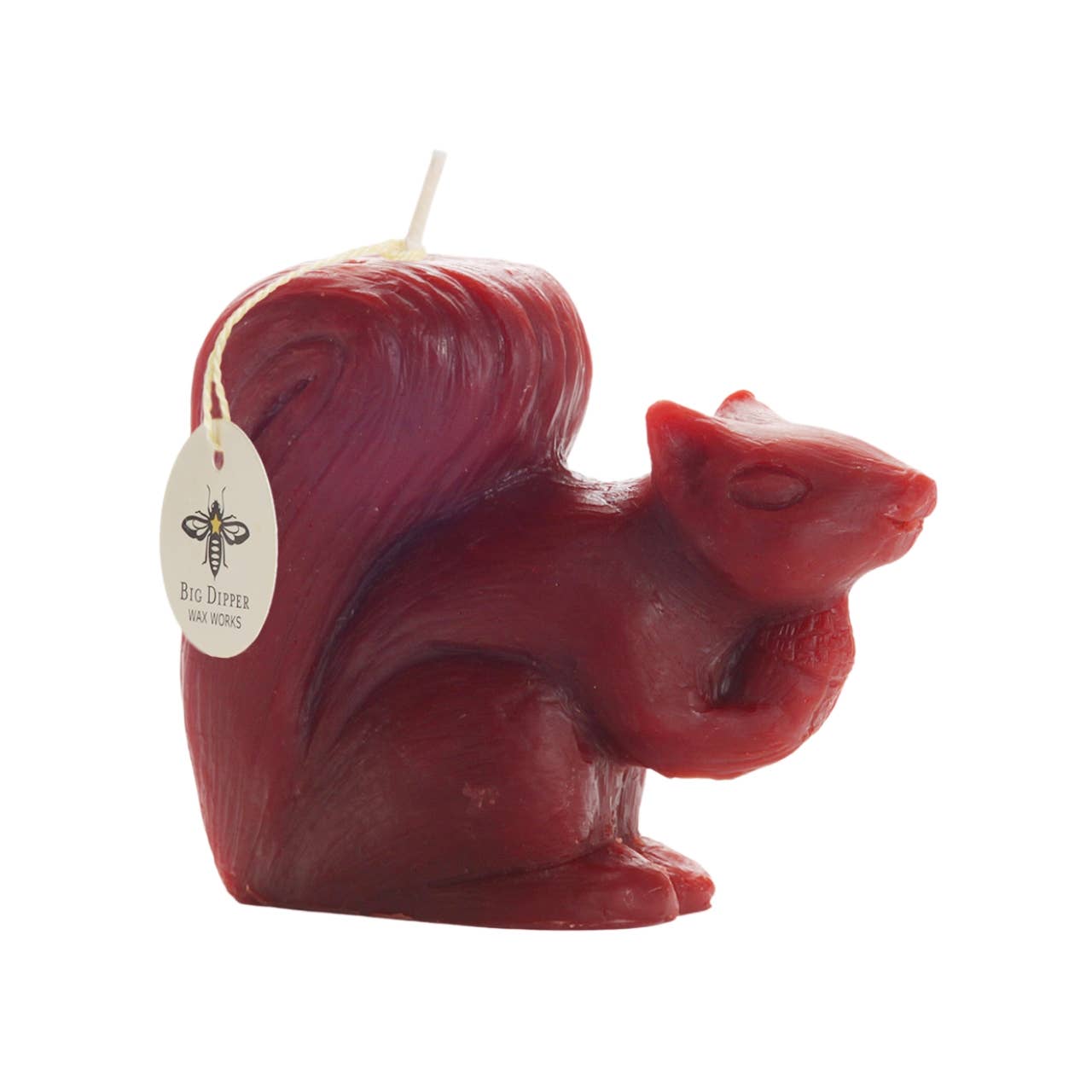 Beeswax Squirrel Candle