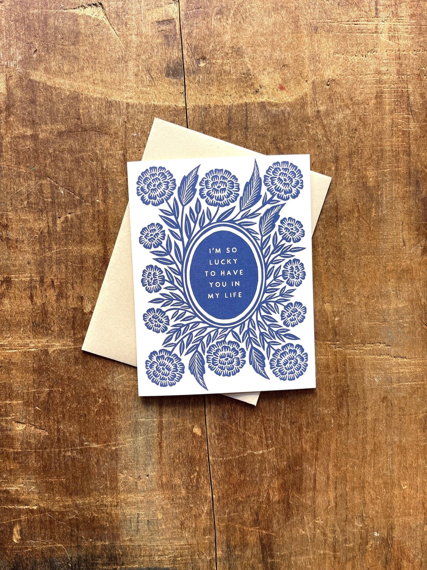 "I'm So Lucky to Have You in My Life," Greeting Card