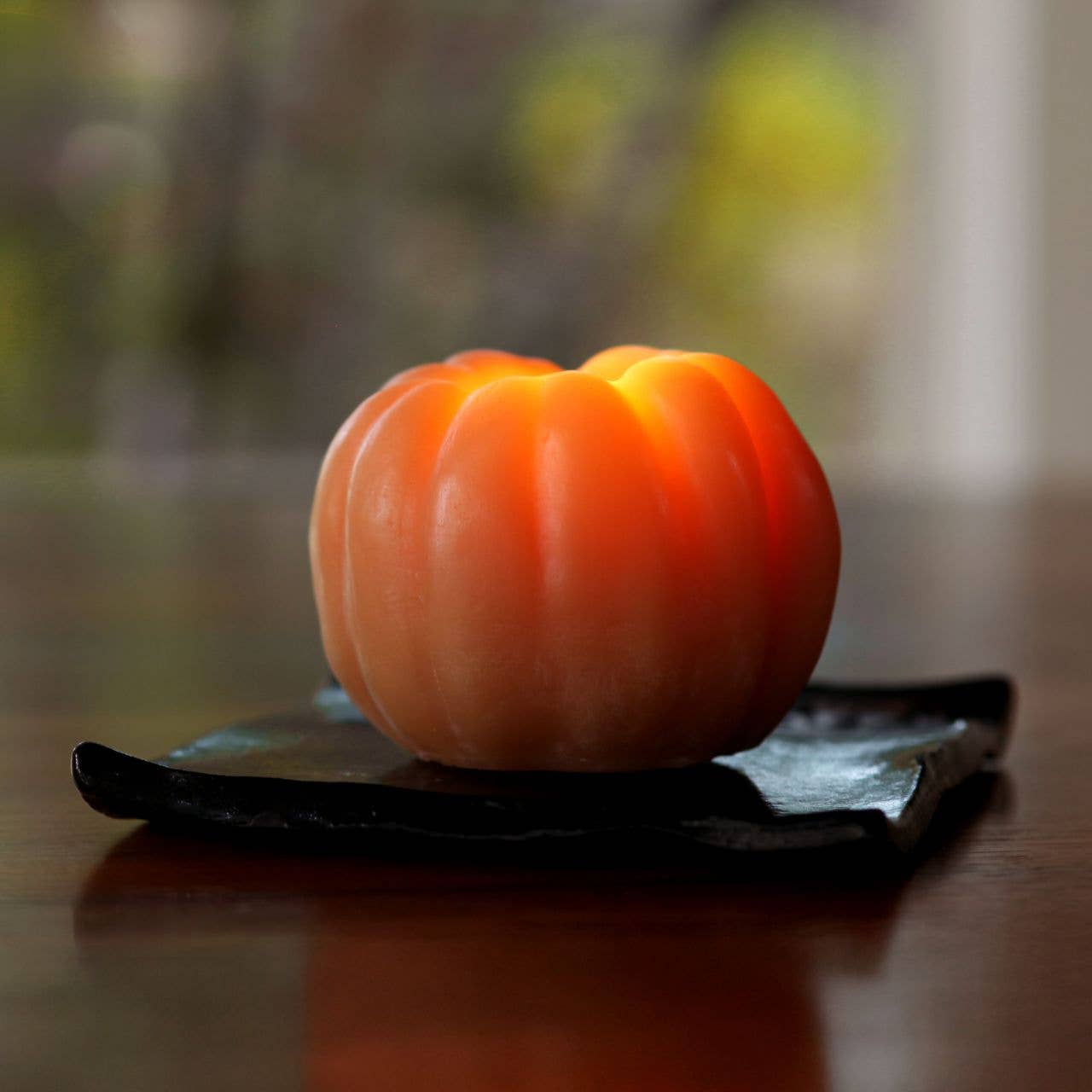 Pumpkin Candles – 100% Pure Beeswax – 3 Sizes Available: Large (4" x 3")
