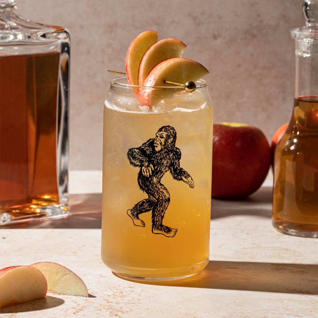 Sasquatch Beer Can Glass | Glass Cup | Pint Glasses