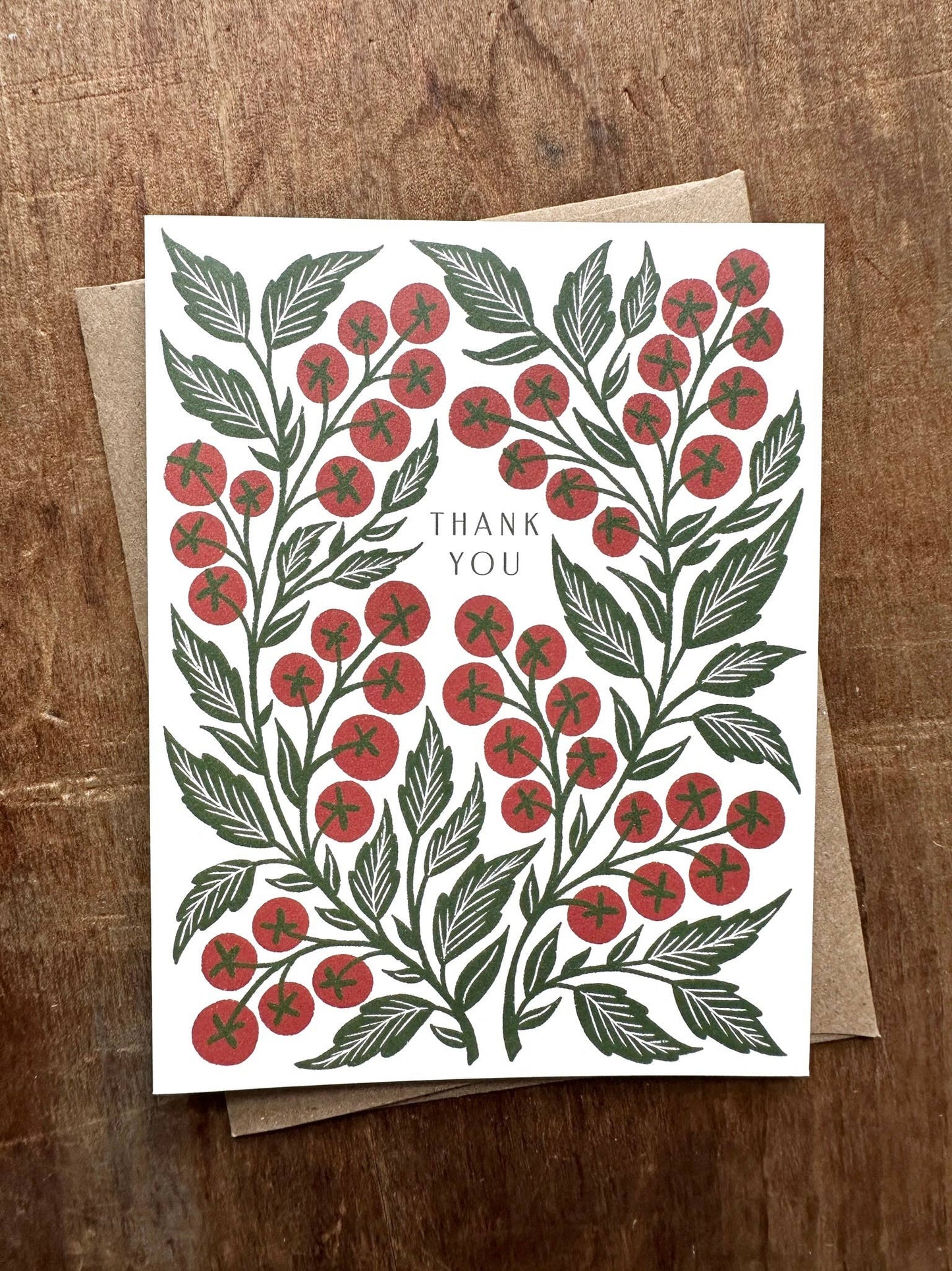 "Thank You," Greeting Card