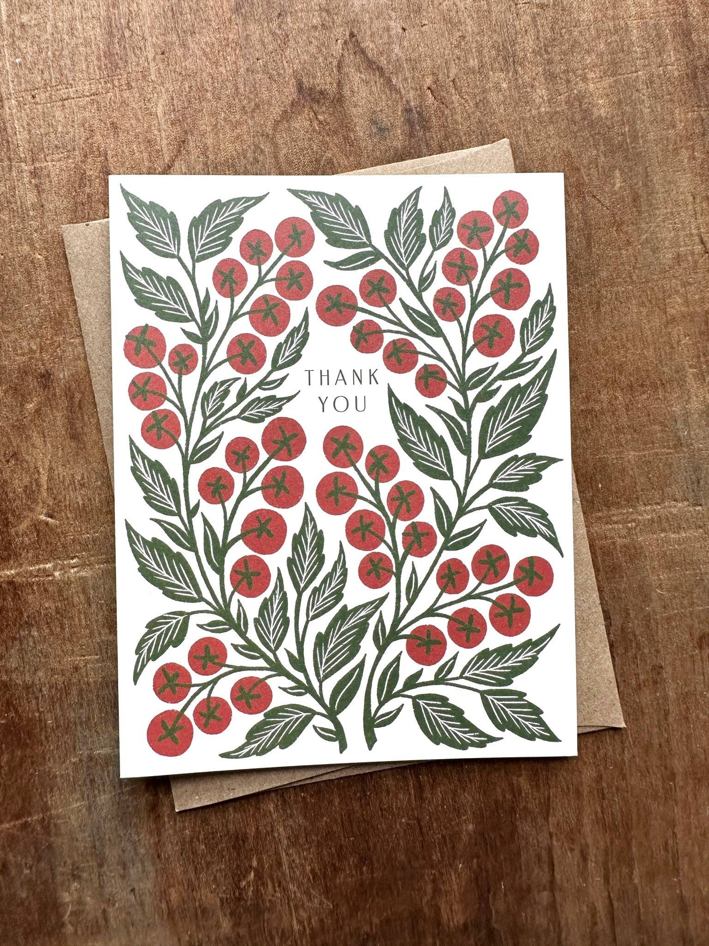 "Thank You," Greeting Card
