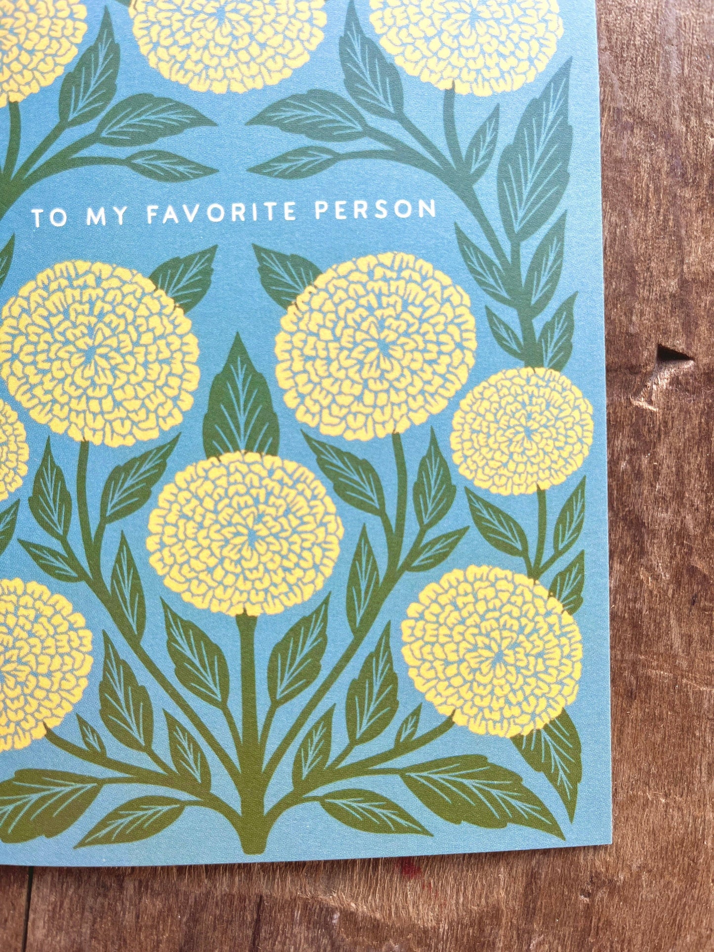 "To My Favorite Person," Greeting Card