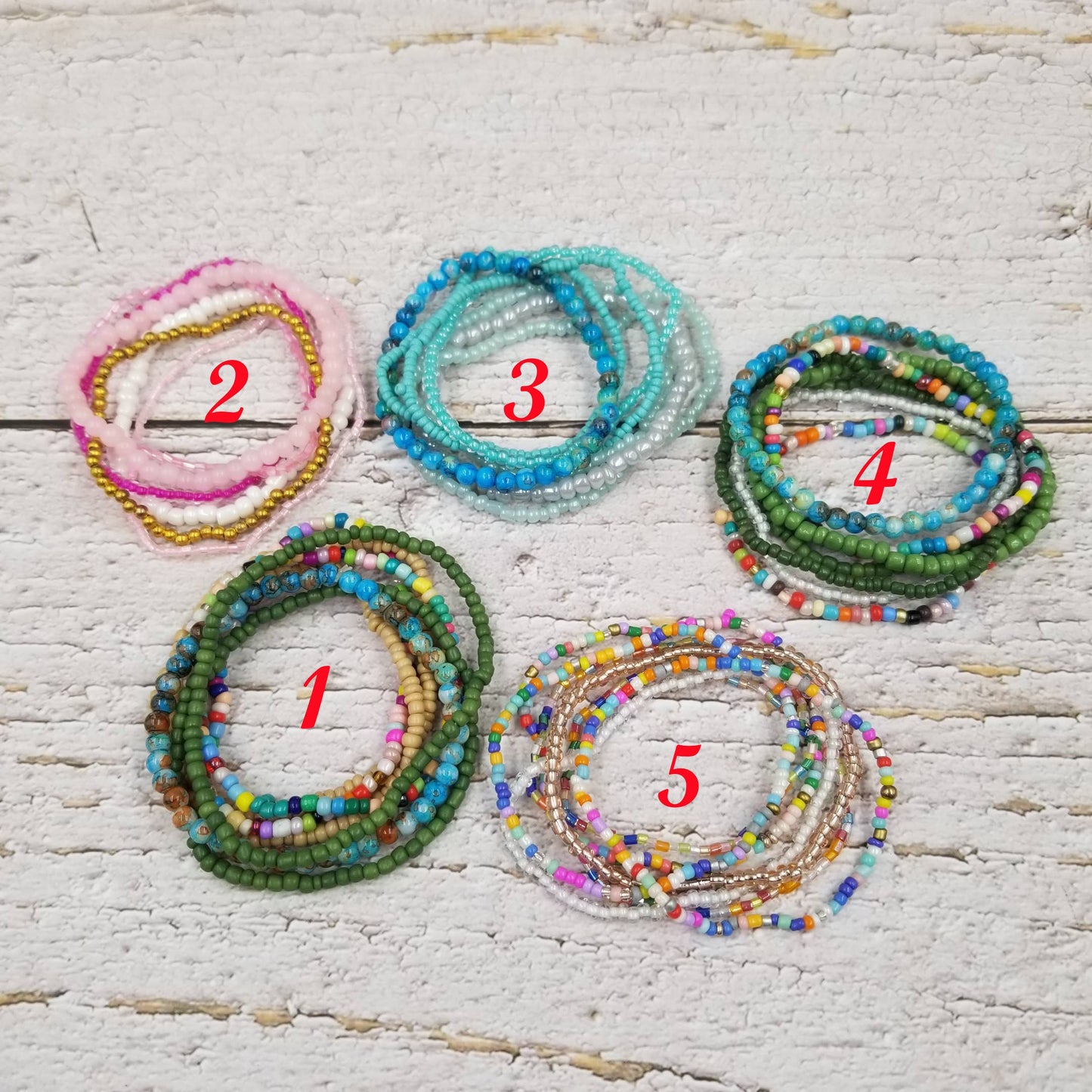 Multi Layered Boho Miyuke Bead Bracelet: NO.2