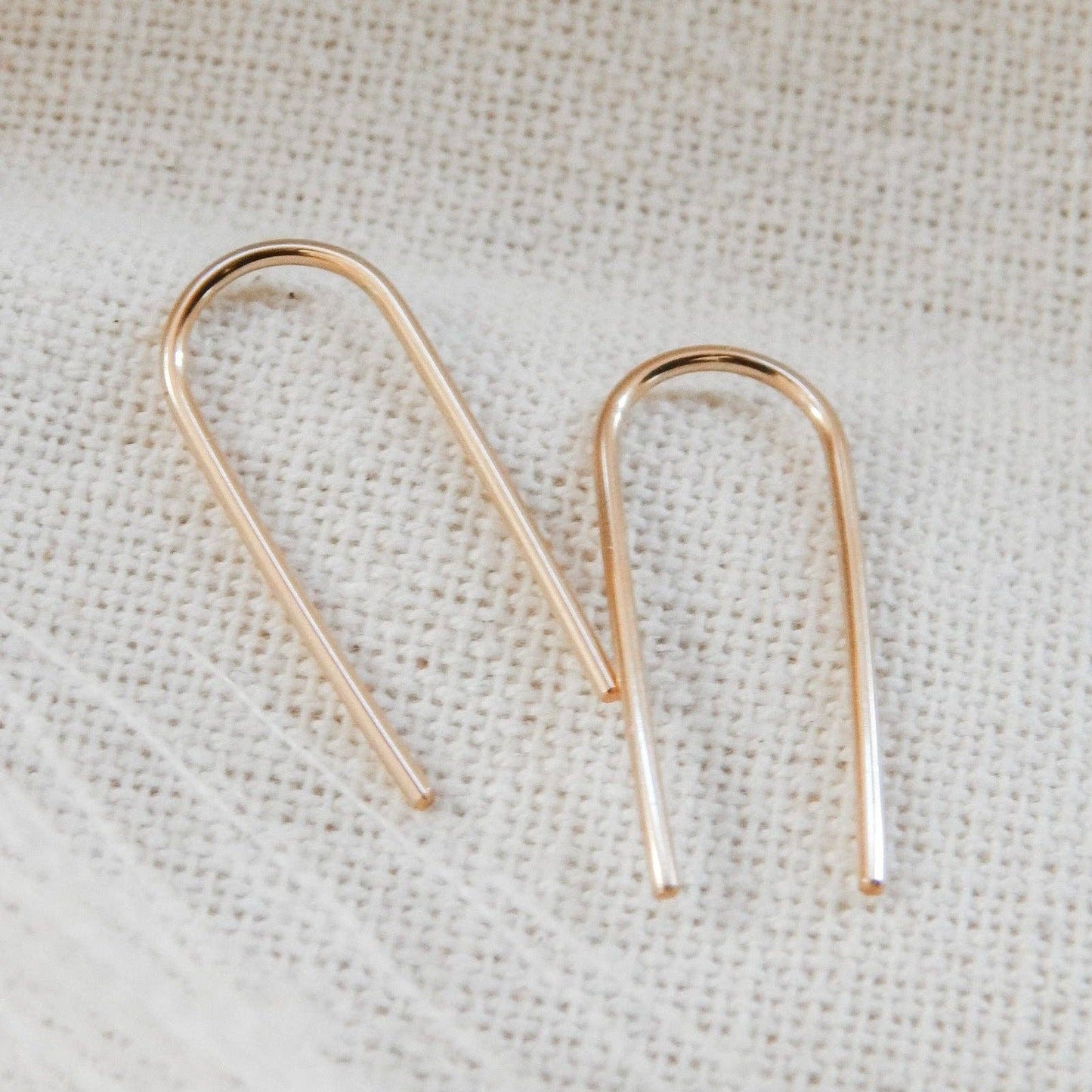 Open Arc Earrings | 14k Gold Fill & Sterling Silver: Gold
