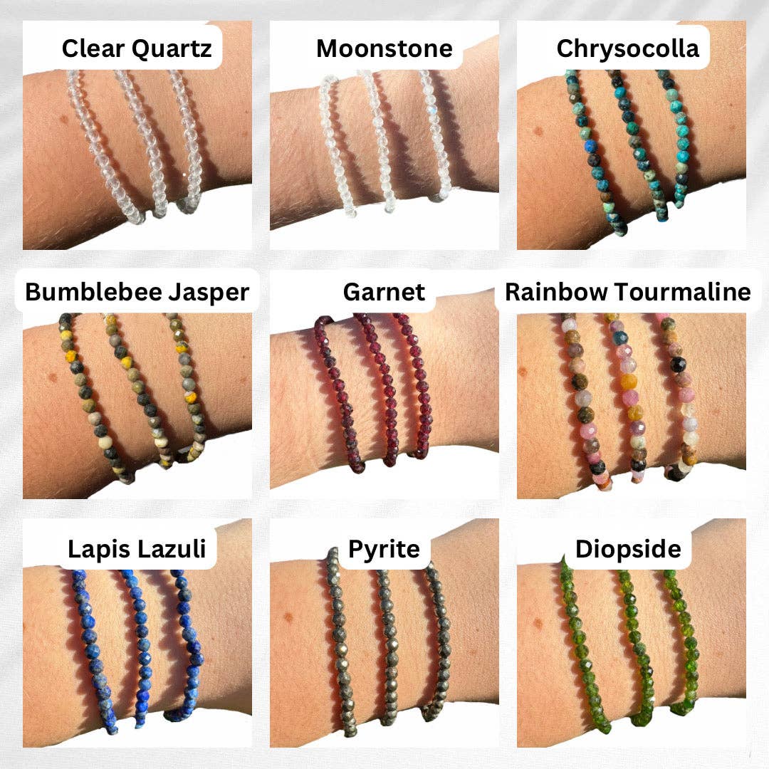 Faceted Crystal Bracelet: Apatite