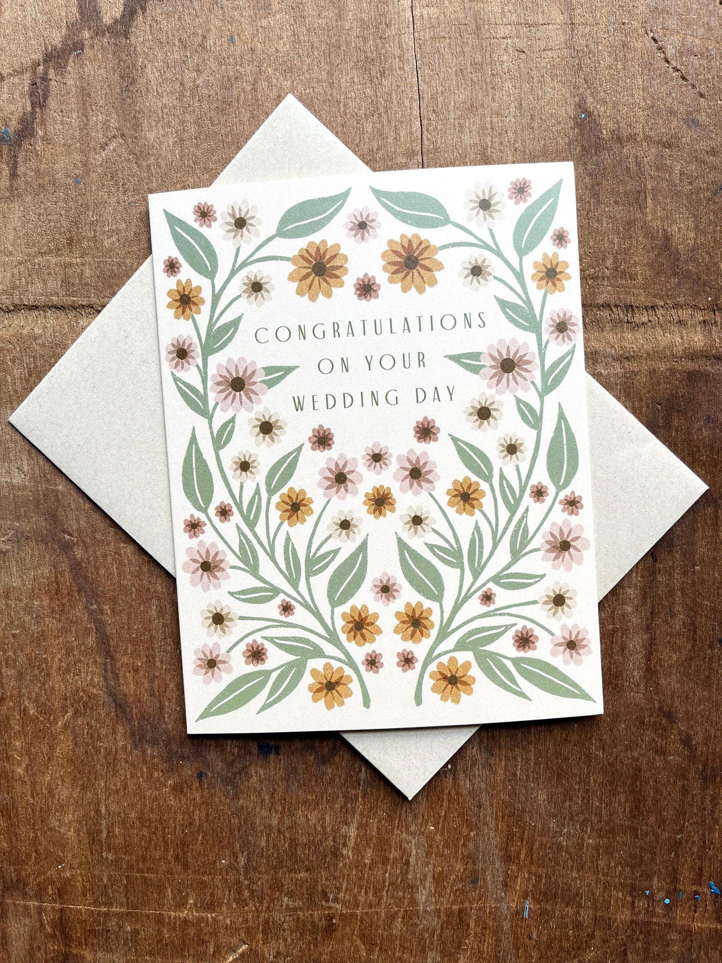 "Congratulations On Your Wedding," Greeting Card