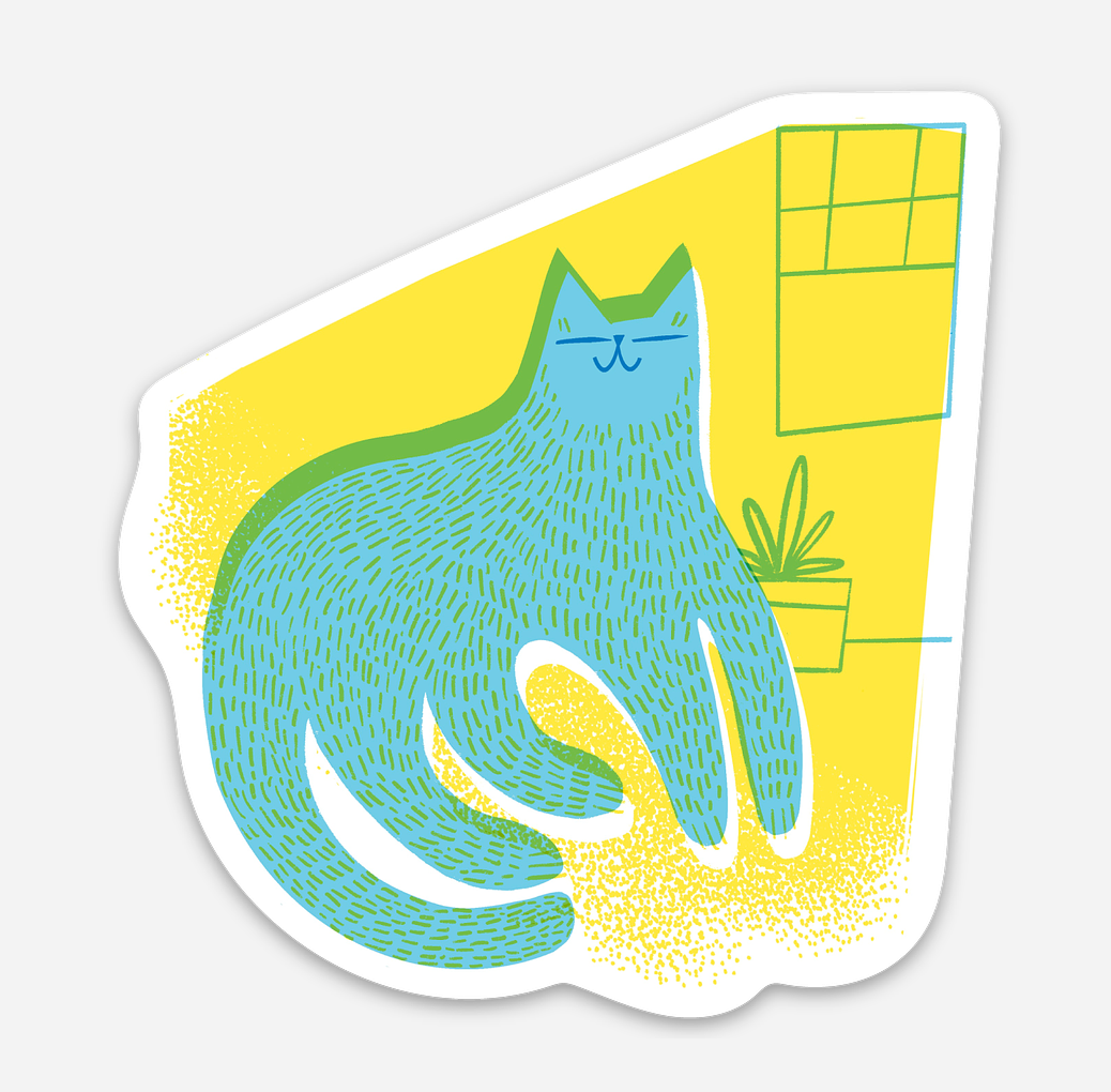 Sunbeam Cat Vinyl Sticker