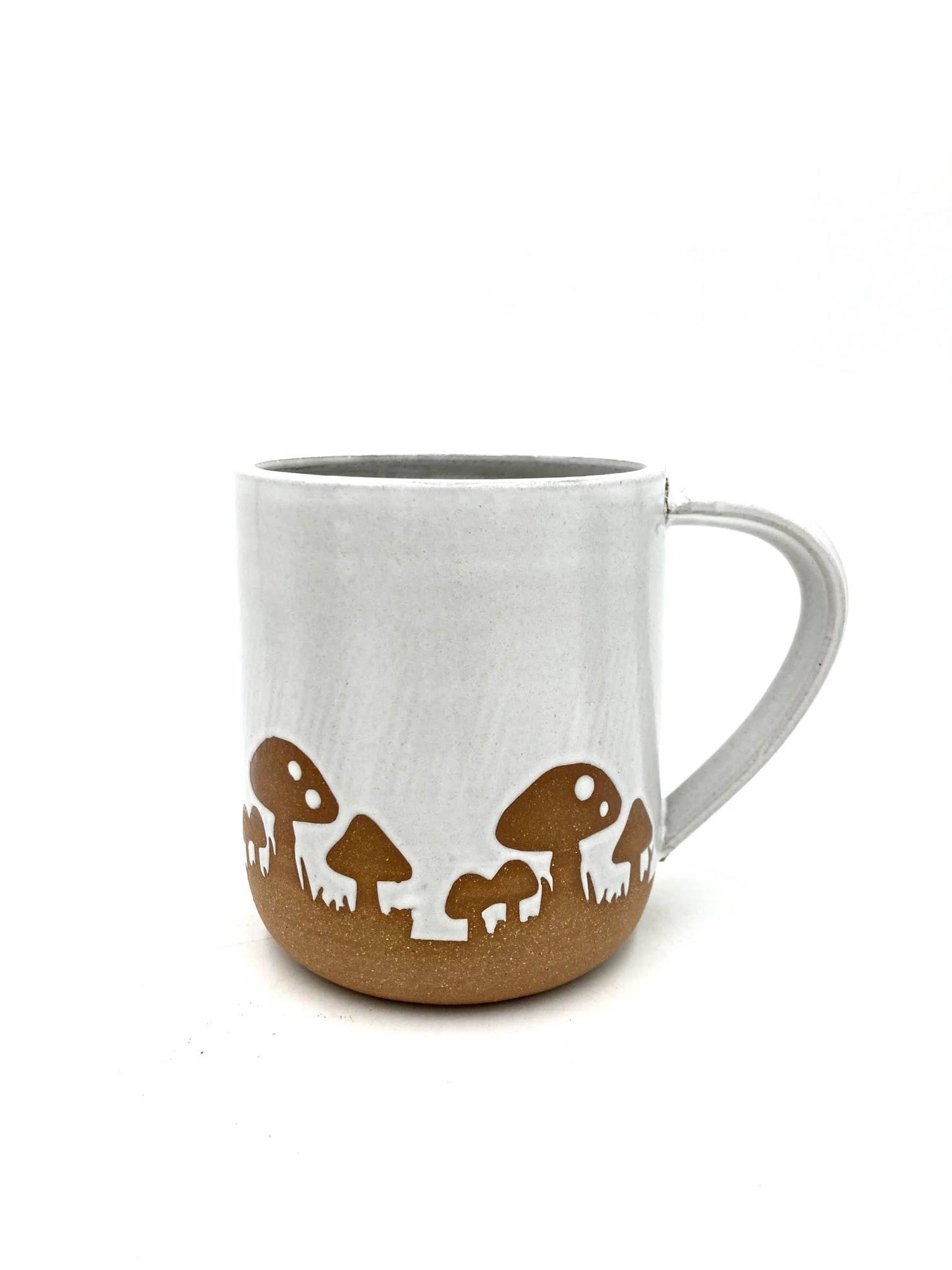 Cottage Core Mushroom Mug: White