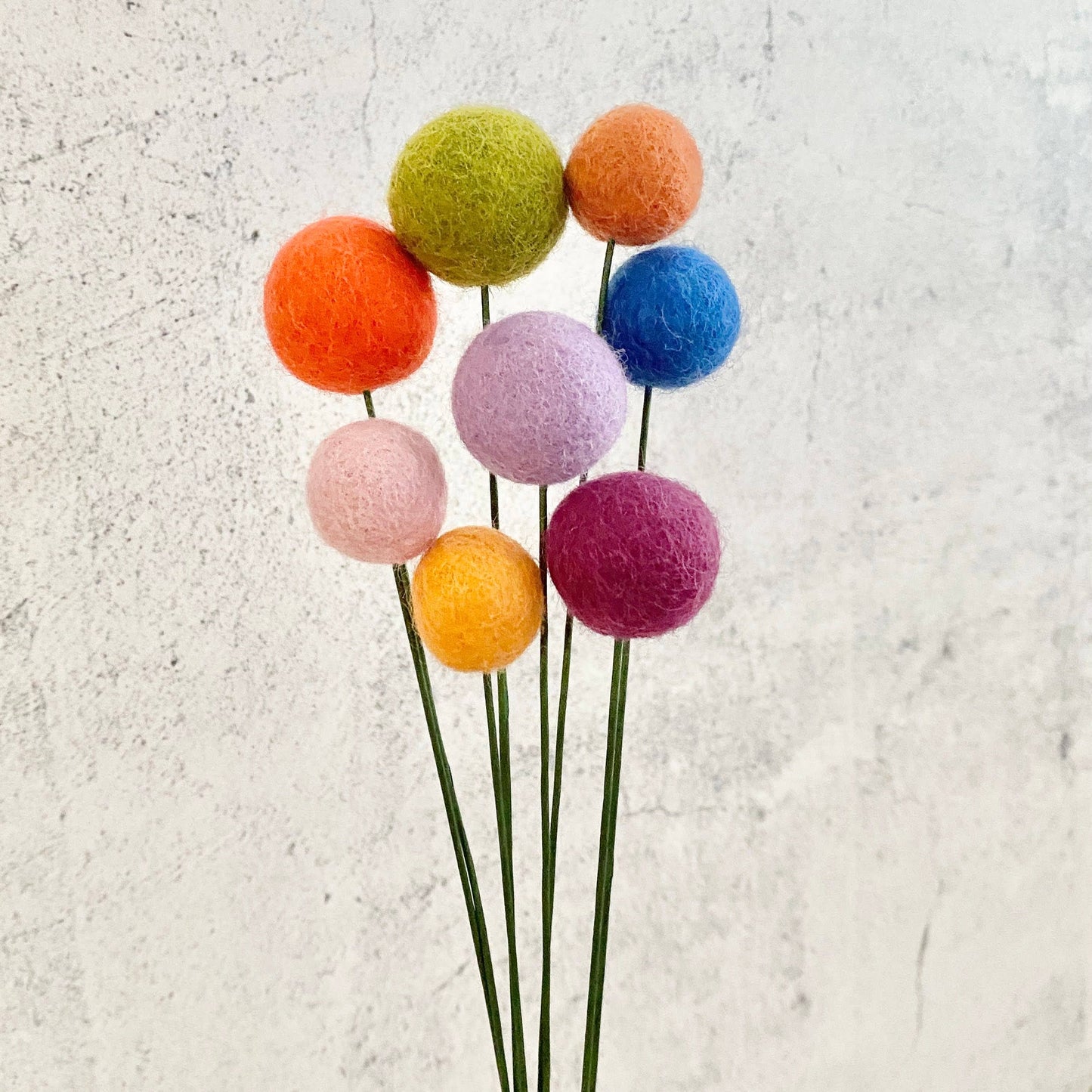 Felt Flower Ball Bouquet Singles Harvest Moon