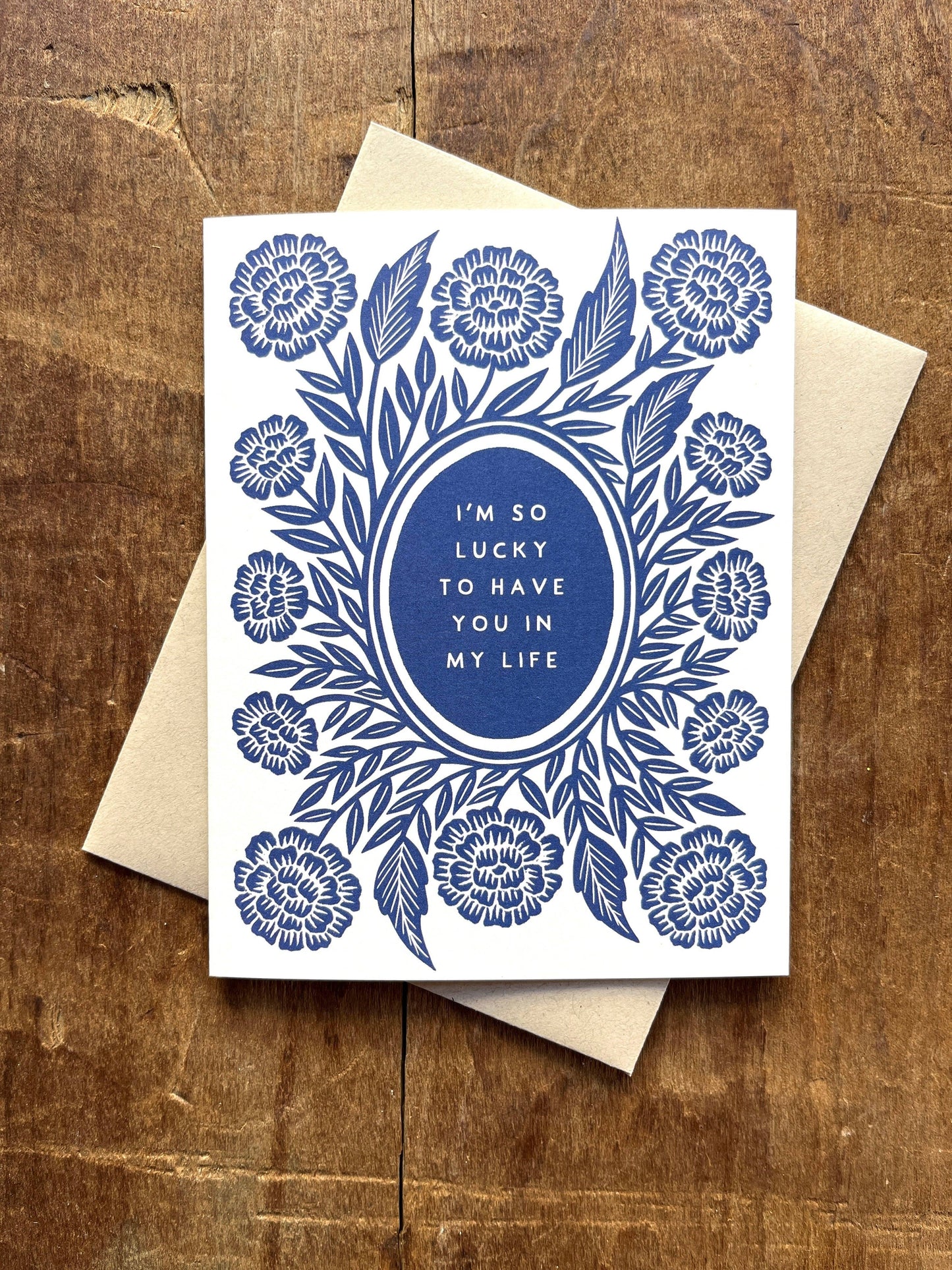 "I'm So Lucky to Have You in My Life," Greeting Card