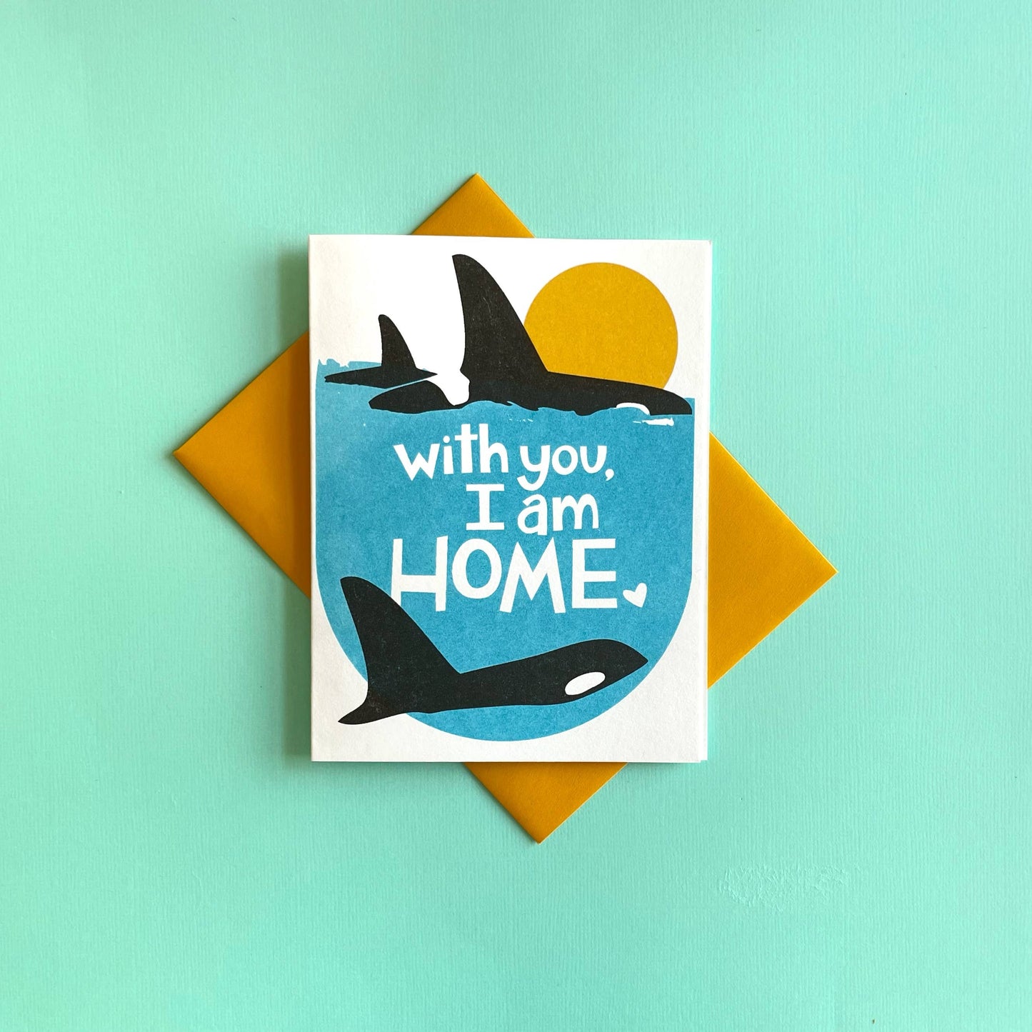 Orca Home - Risograph Love Card