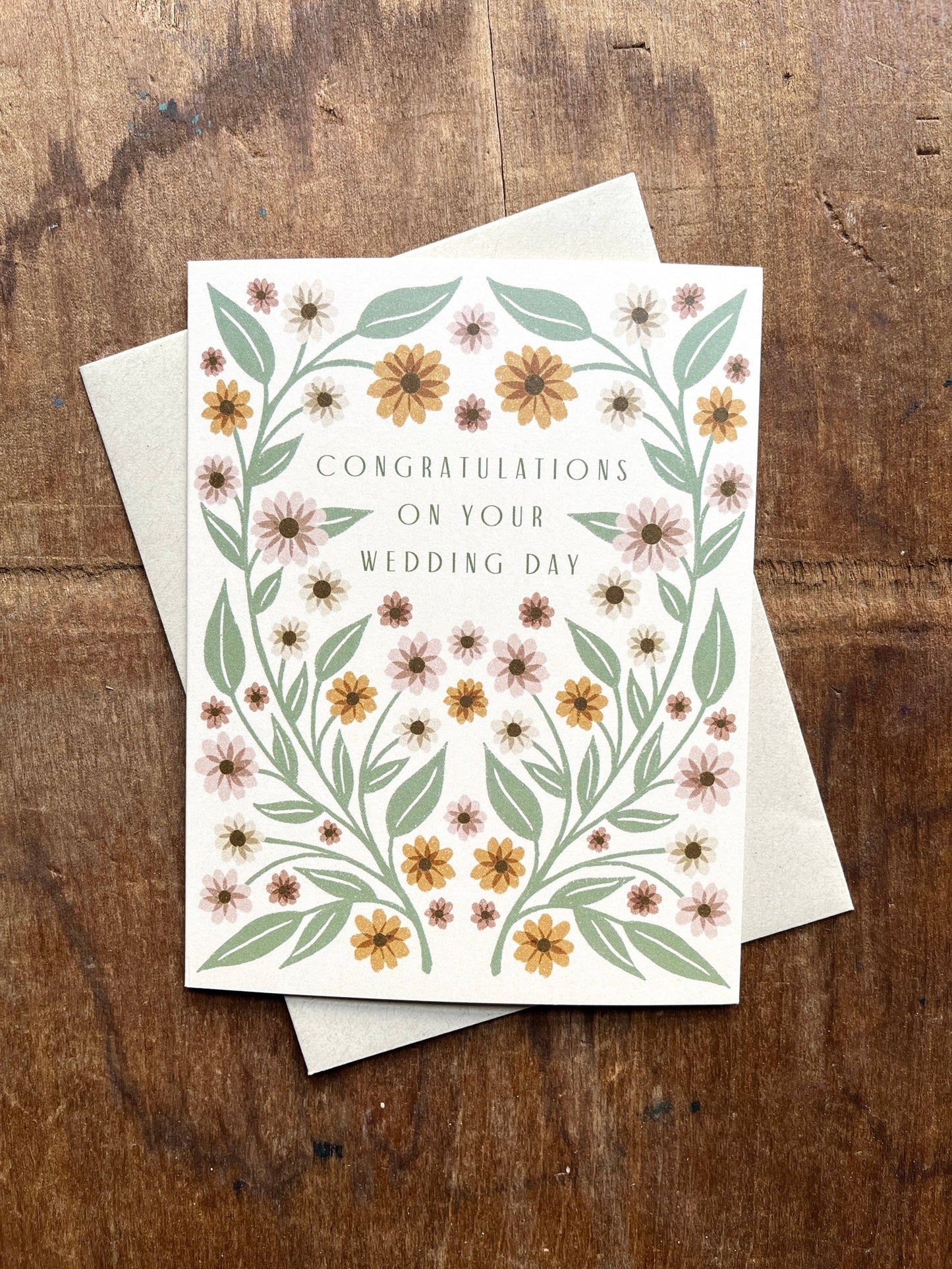 "Congratulations On Your Wedding," Greeting Card