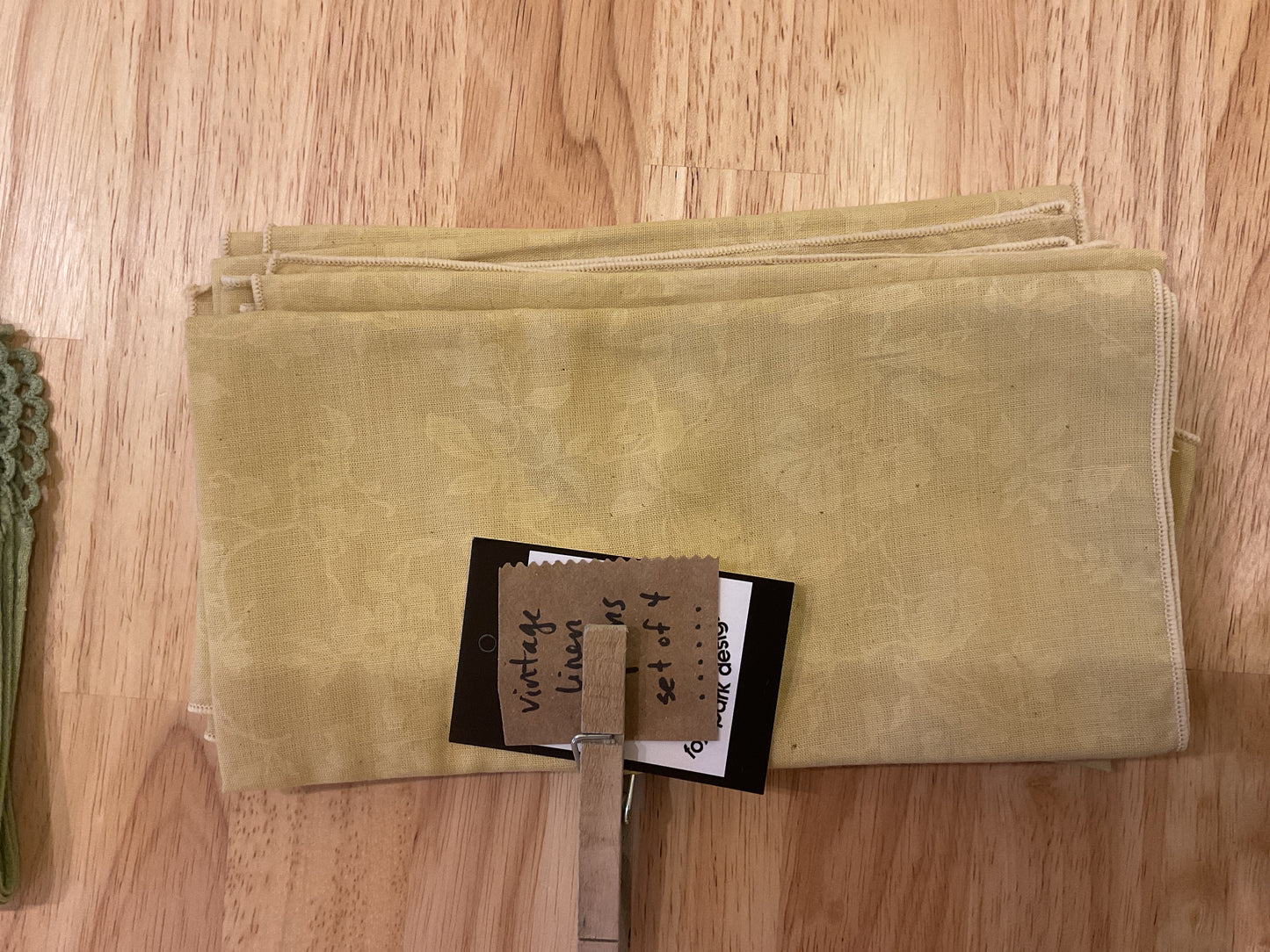 Up dyed vintage napkins