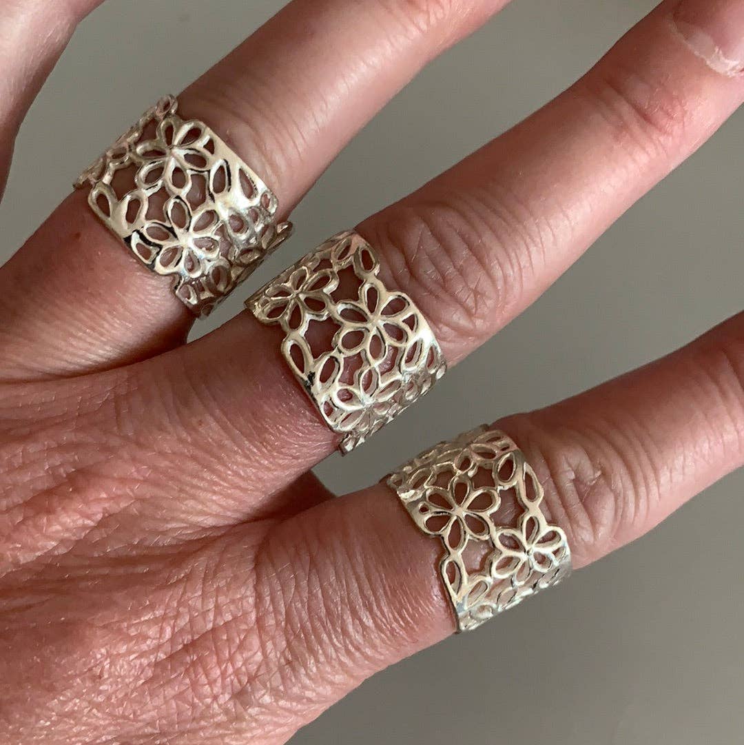 Sterling Silver Rings Elemental Styles: Tree of Life Assorted Sizes