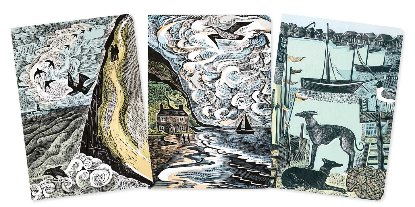 Angela Harding: Coastlines Set of 3 Standard Notebooks by: Notebook / blank book; 64 pages / English