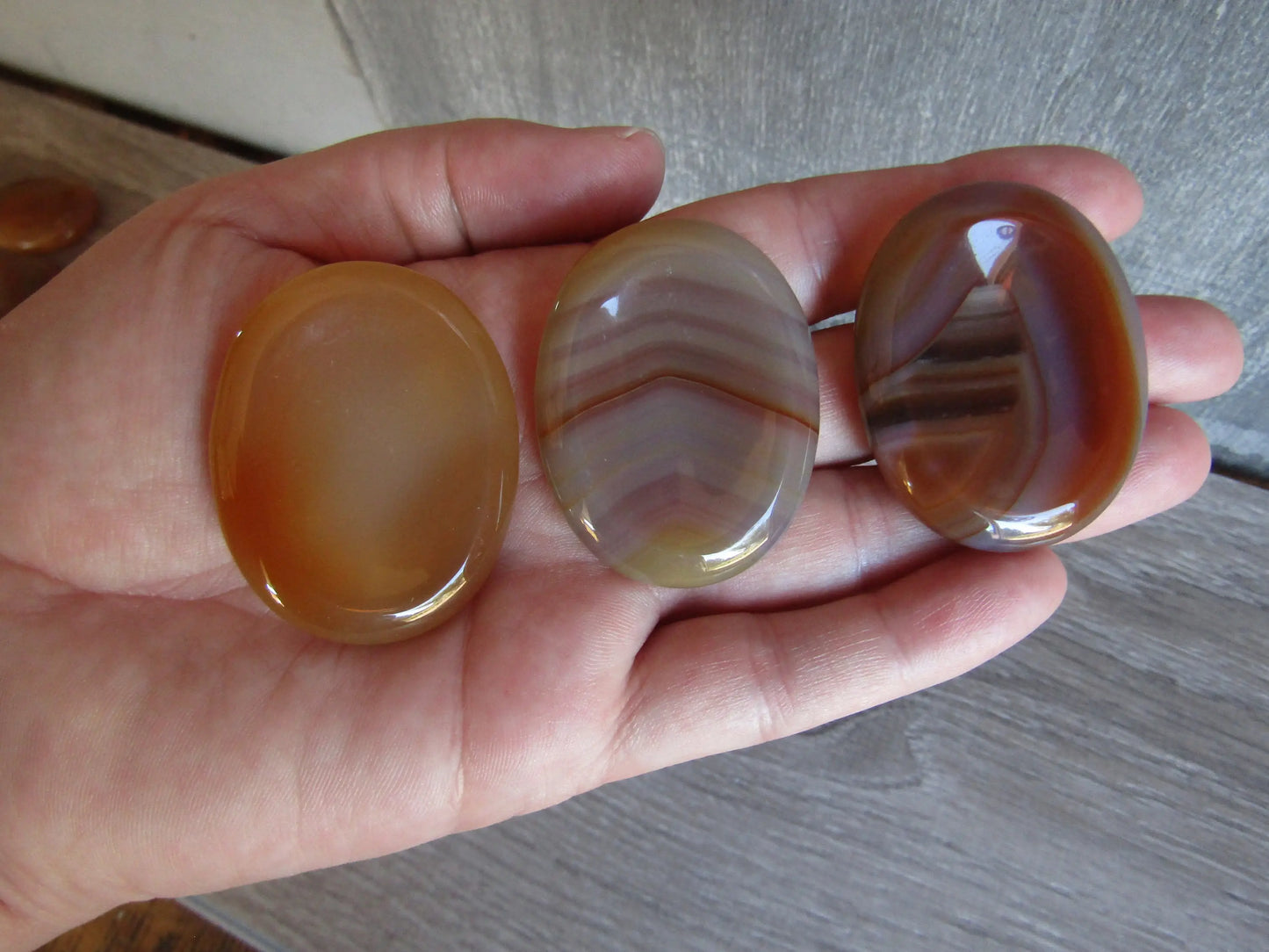 Oval Gemstone Worry Stones – Bulk Pocket Crystals: Kambaba