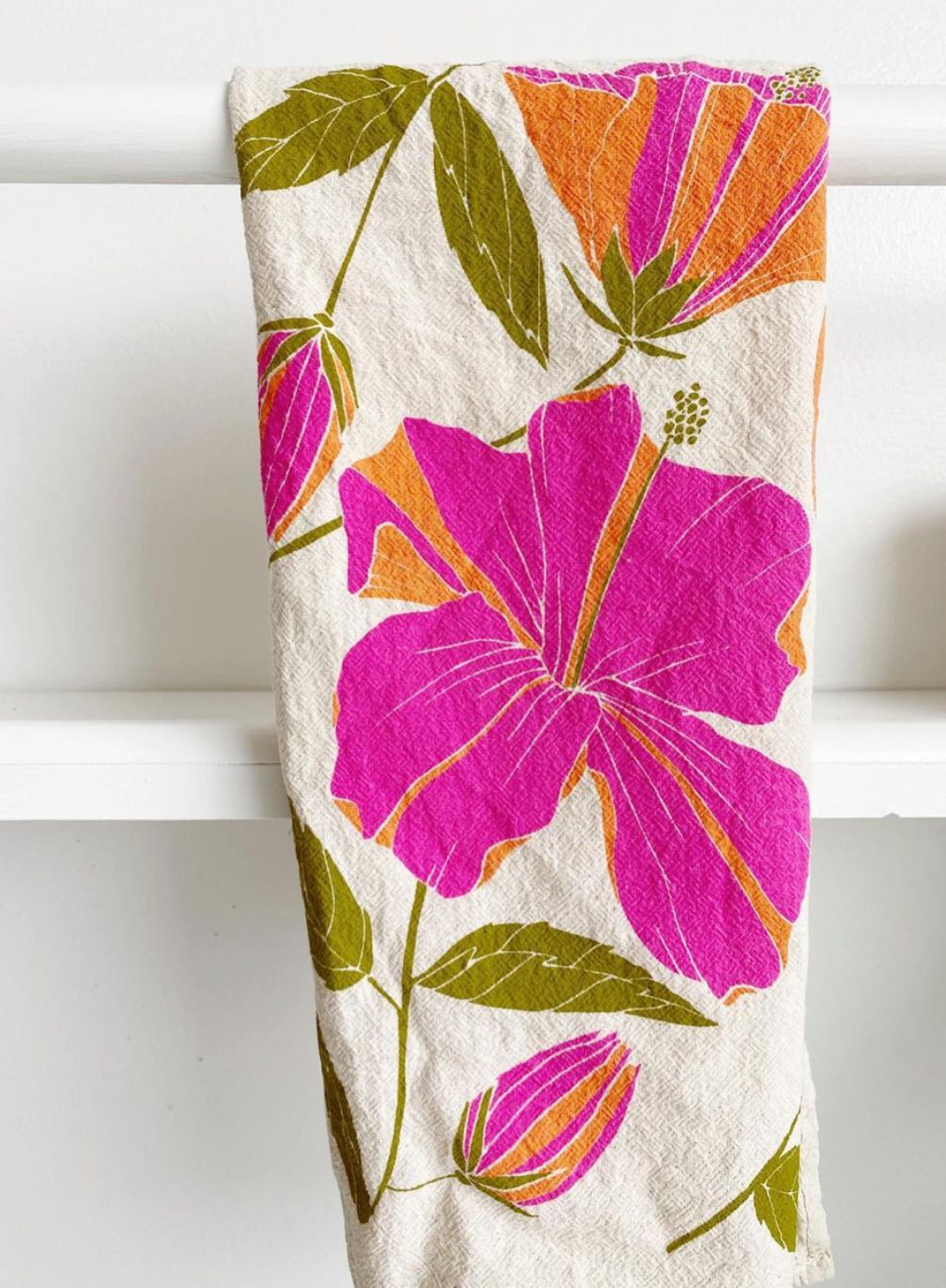 Hibiscus Tea Towel