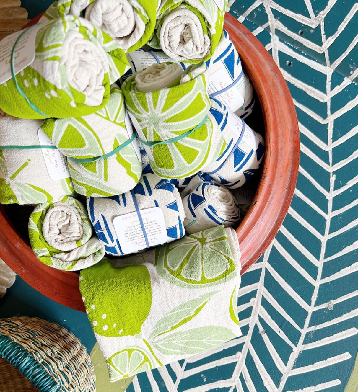 Limes Tea Towel