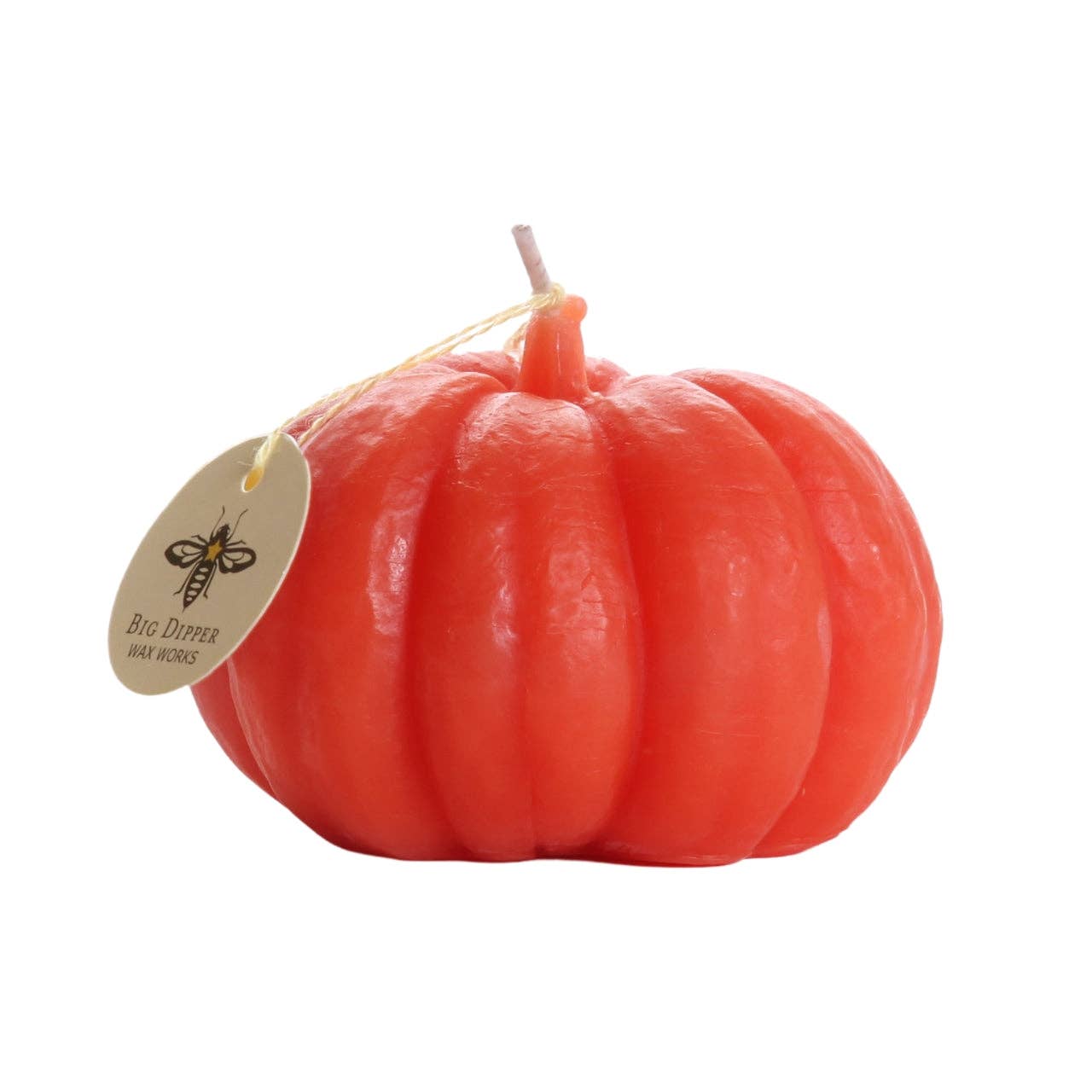Pumpkin Candles – 100% Pure Beeswax – 3 Sizes Available: Large (4" x 3")