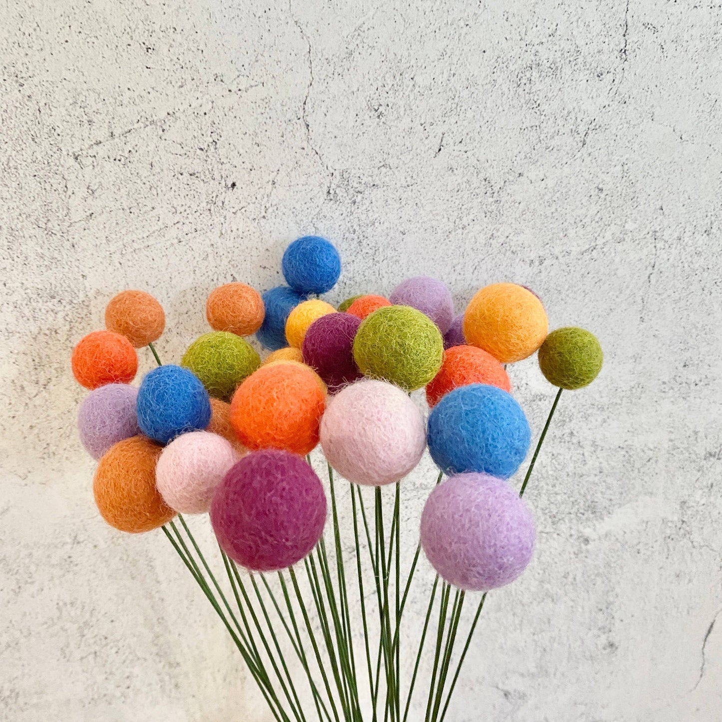 Felt Flower Ball Bouquet Singles Harvest Moon