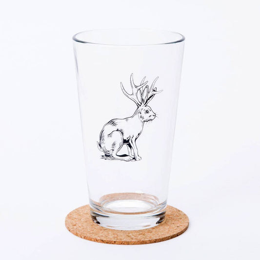 Jackalope Pint Glass