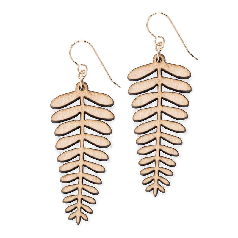 Earrings - Fern: Gold earwires