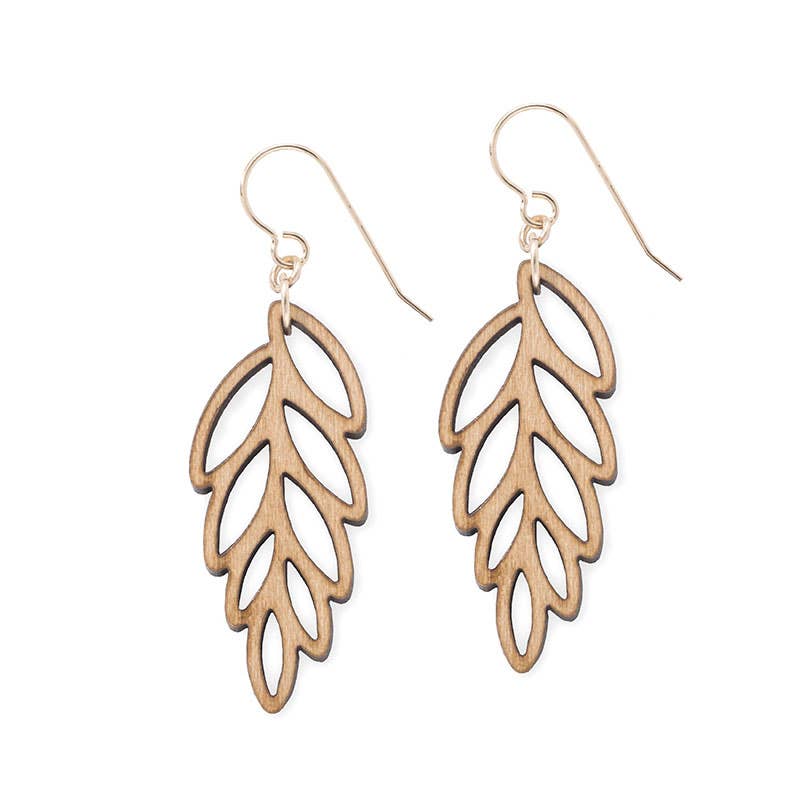 Earrings - Leaf - More Colors: Beige