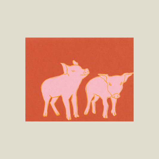 Piggies card