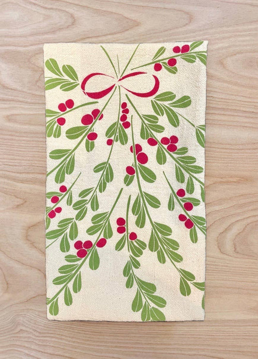 Mistletoe Tea Towel