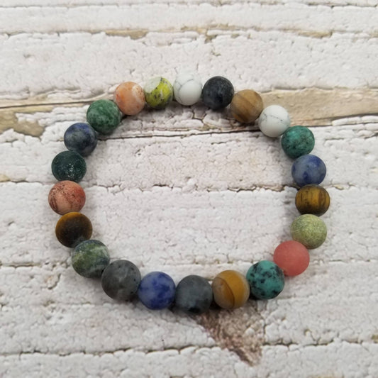 8mm natural stone frosted Bracelet