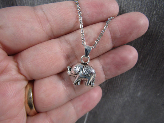 Sterling Silver Charm Pendants: Elephant