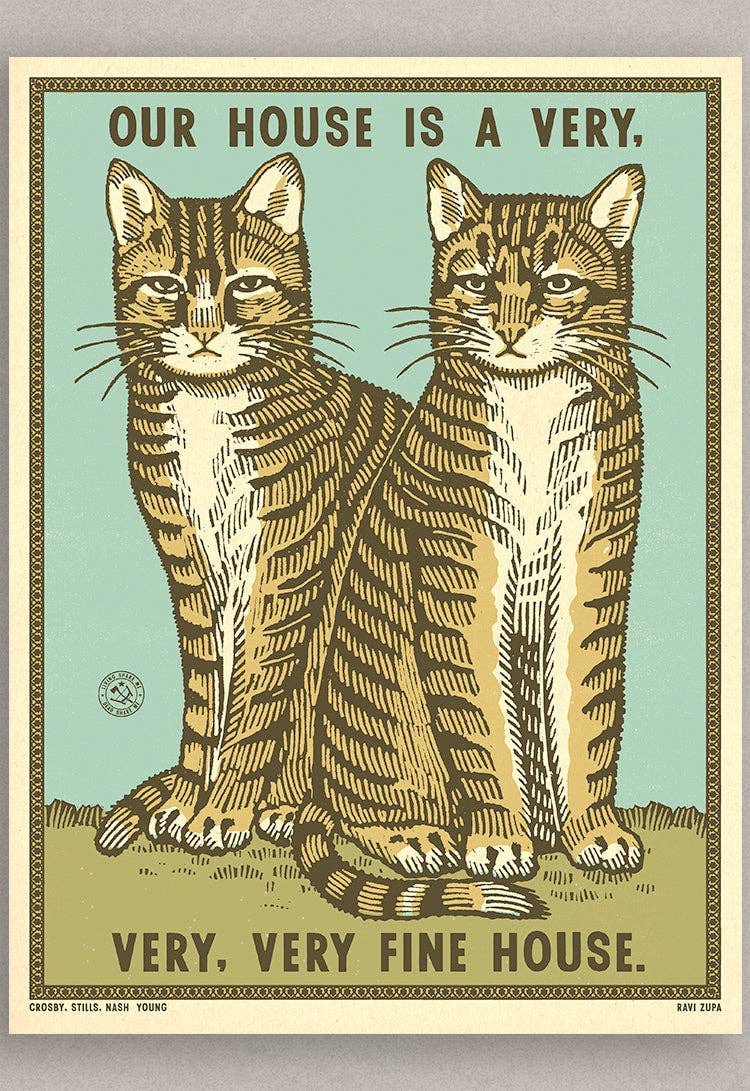 Very Fine House Print: 11"x17"