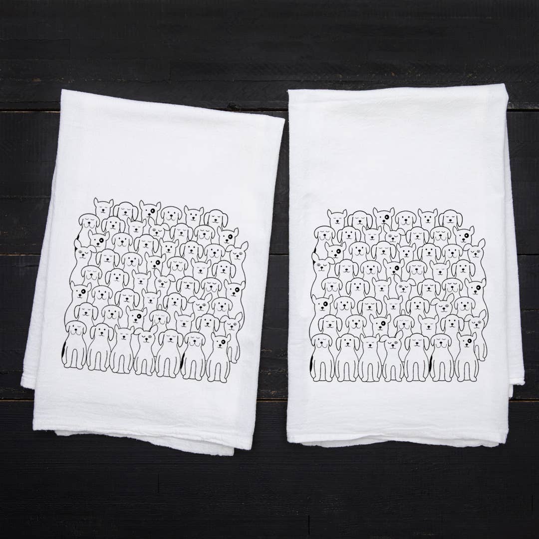 Dog Tea Towel | Made in USA | Hanging Loop