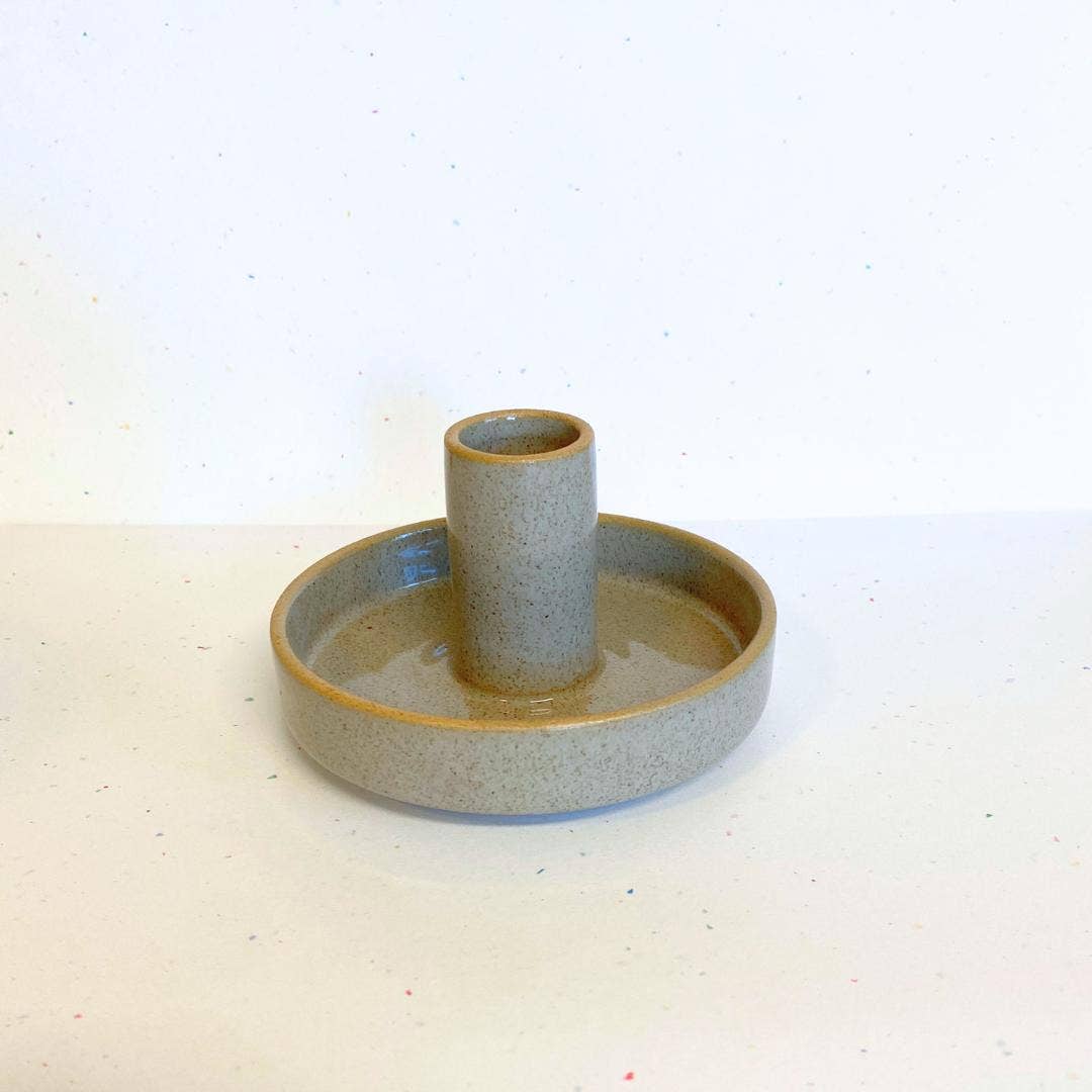 Candleholder - Colorful Ceramic: Stripe
