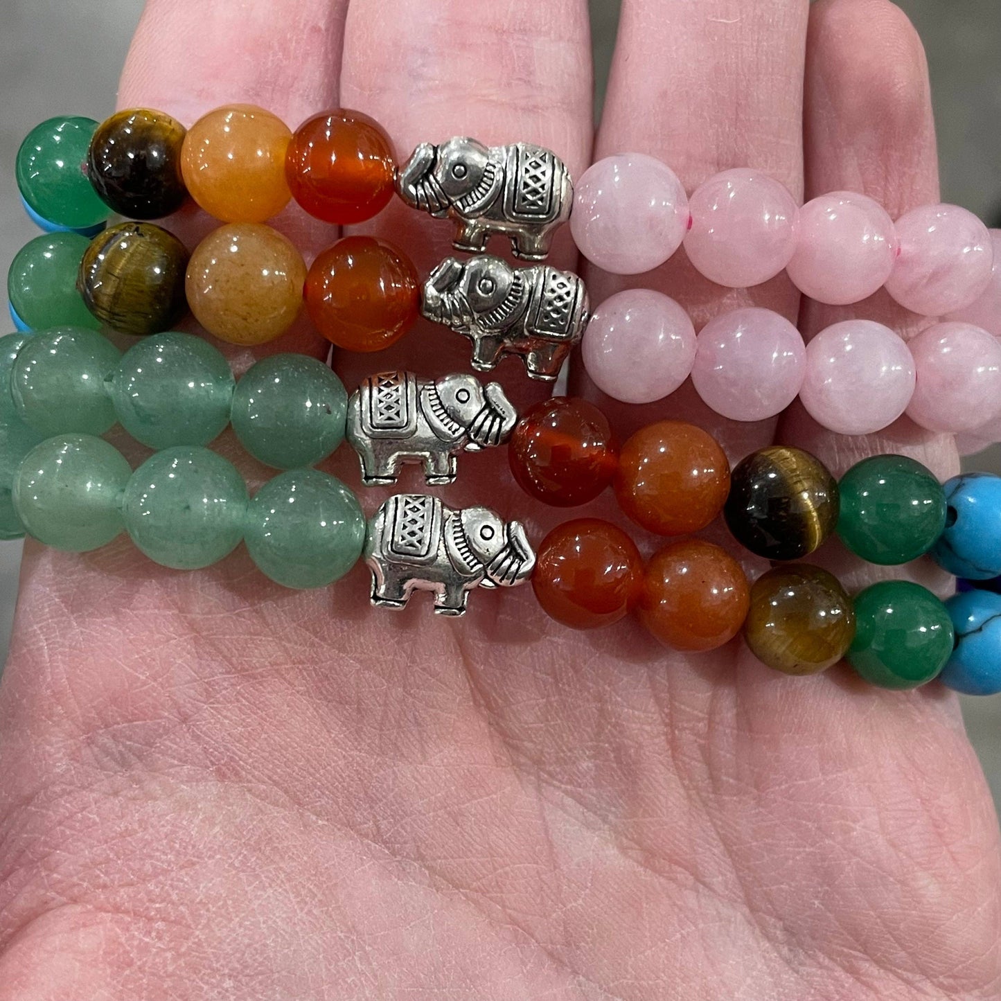 Gemstone Chakra Healing Bracelets 8mm - Wholesale: Lava Buddha