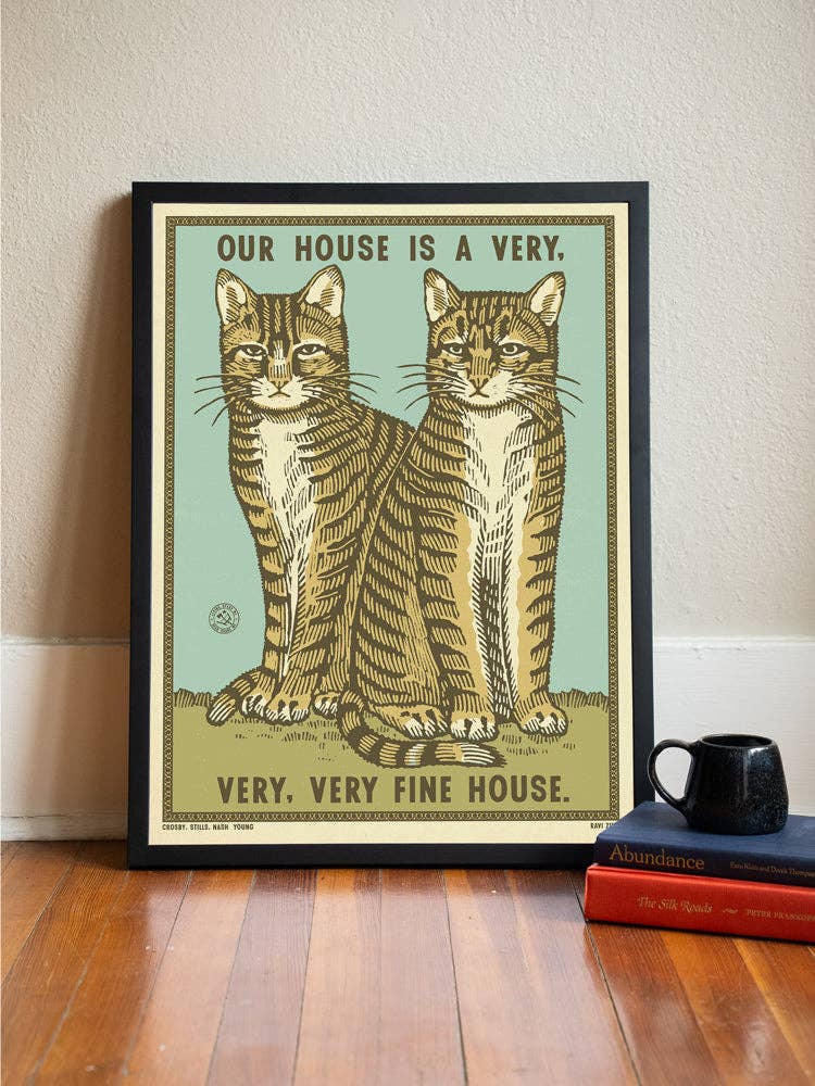 Very Fine House Print: 11"x17"