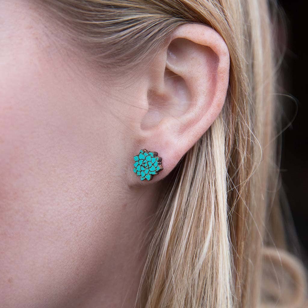 Flowers Studs - More Colors: Blue