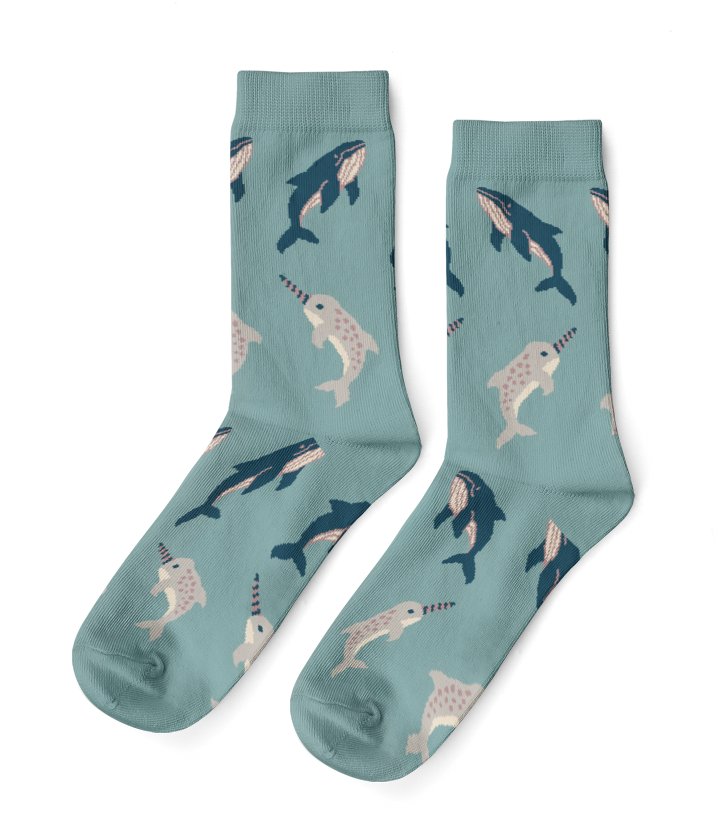 Whale & Narwal - Small Crew Socks - NEW CURIO