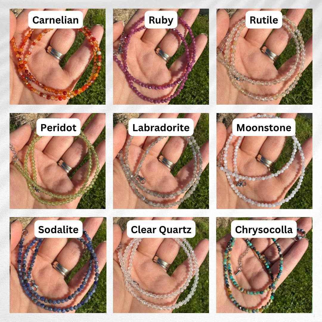 Gemstone Necklace: Amazonite