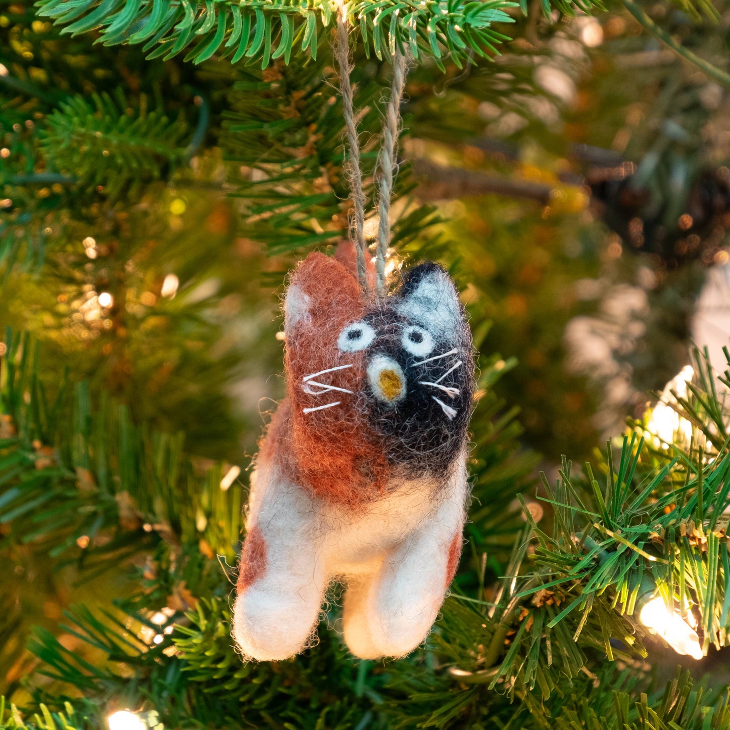 Ornament - Little Felt Cats - 5 Assorted Pieces