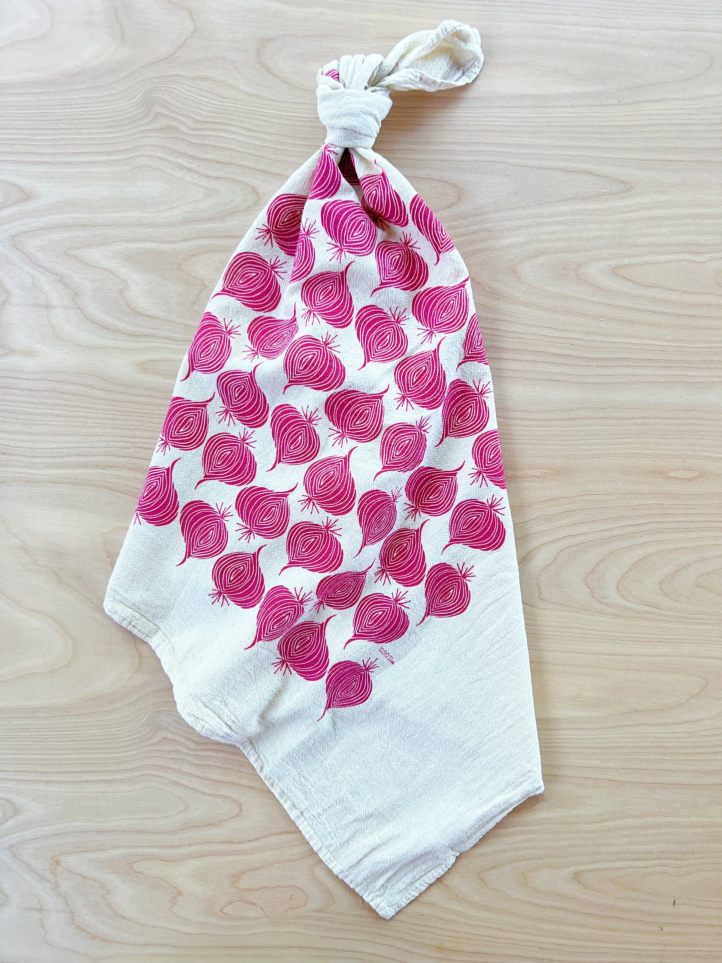 Red Onion Tea Towel